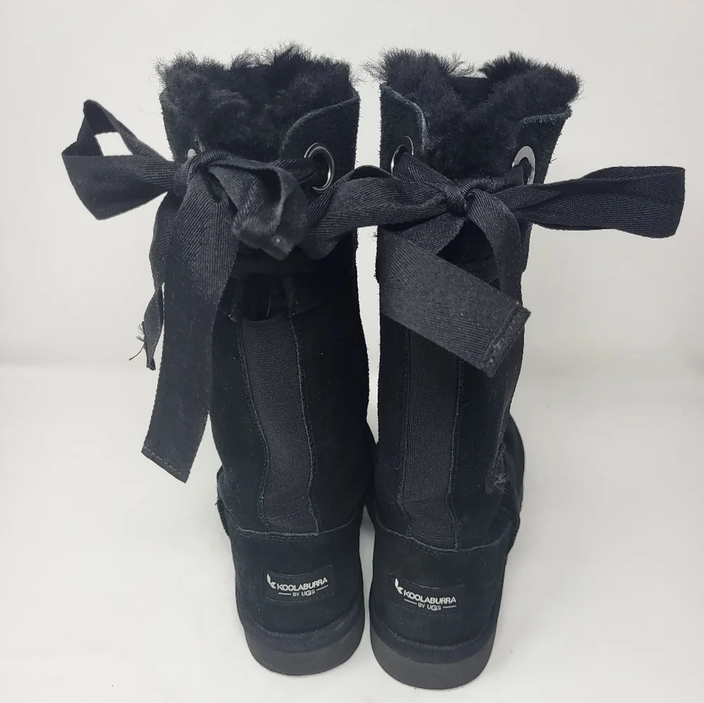 Koolaburra‎ by UGG Women Size 6 Black Suede Andrah Tall Boots
